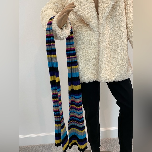 Lord and Taylor Muticolored Cashmere Scarf - Picture 5 of 7